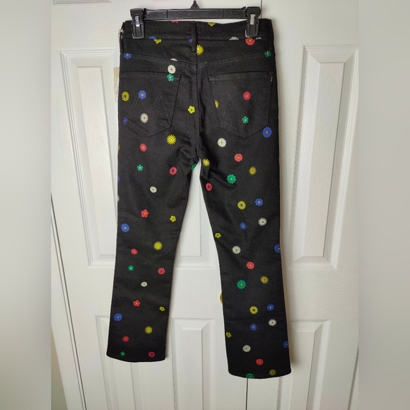MOTHER The Insider Flood Fresh As A Daisy Black Jeans Sz 27 NWT $218 - Picture 6 of 14